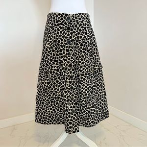 DKNY animal print midi skirt size 8